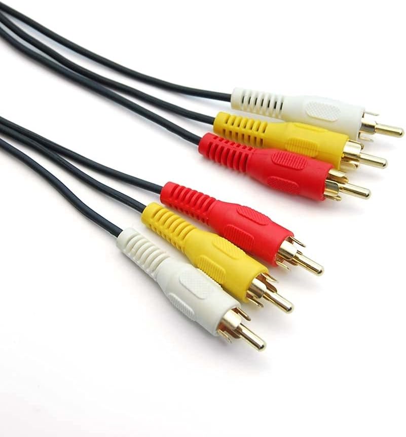 75Ft RCA M/Mx3 Audio/Video Cable Gold Plated, 2 Pack