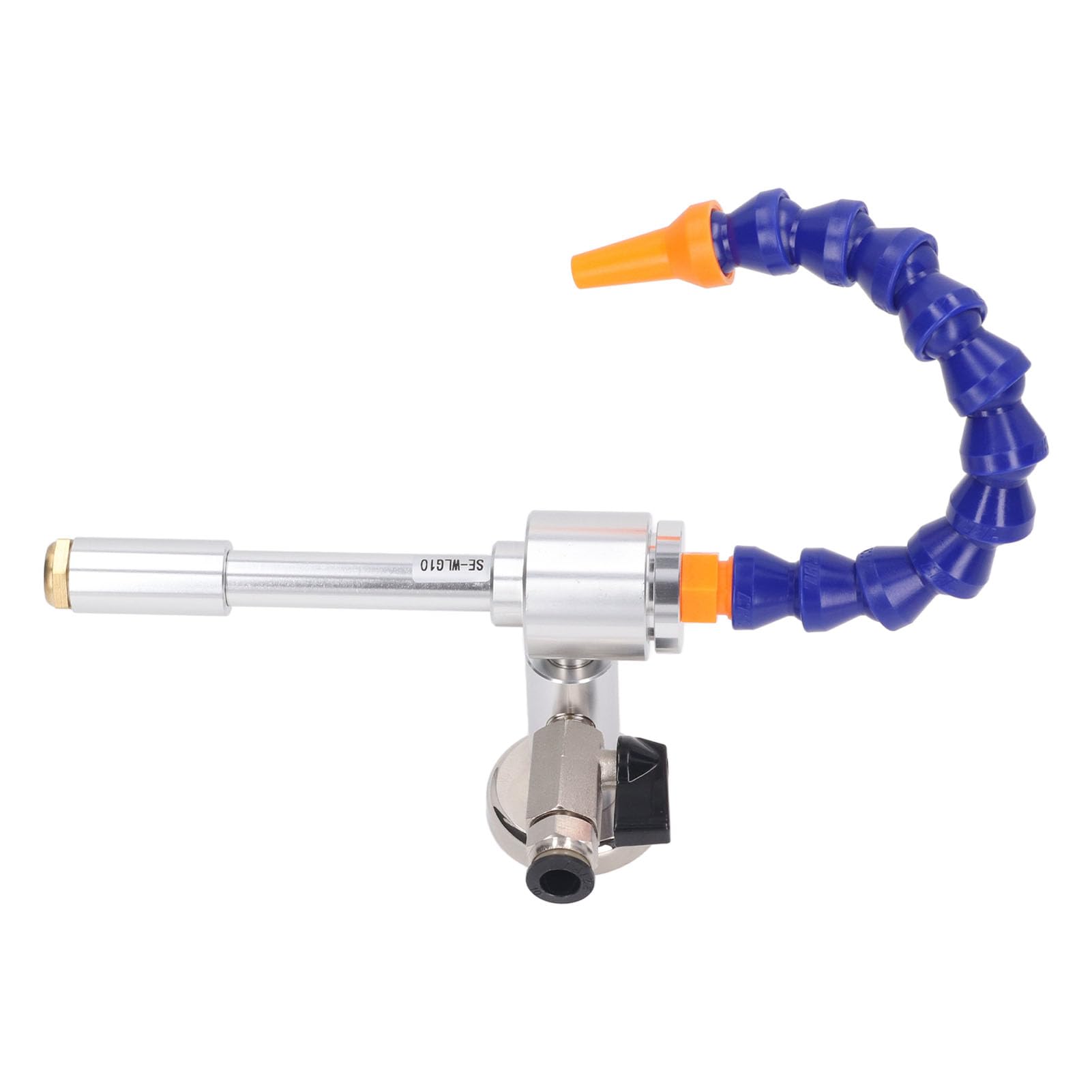 Pistola de Enfriamiento de Tubo Soplador de Aire Frío Enfriador de Aire Industrial Aleación de Aluminio de 7 Barras con Tubo Flexible para Soldadura de Metal Plástico