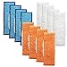 DerBlue 12PCS Washable Mopping Pads for iRobot Braava Jet 240 241,Wet Damp Dry Sweeping Pads