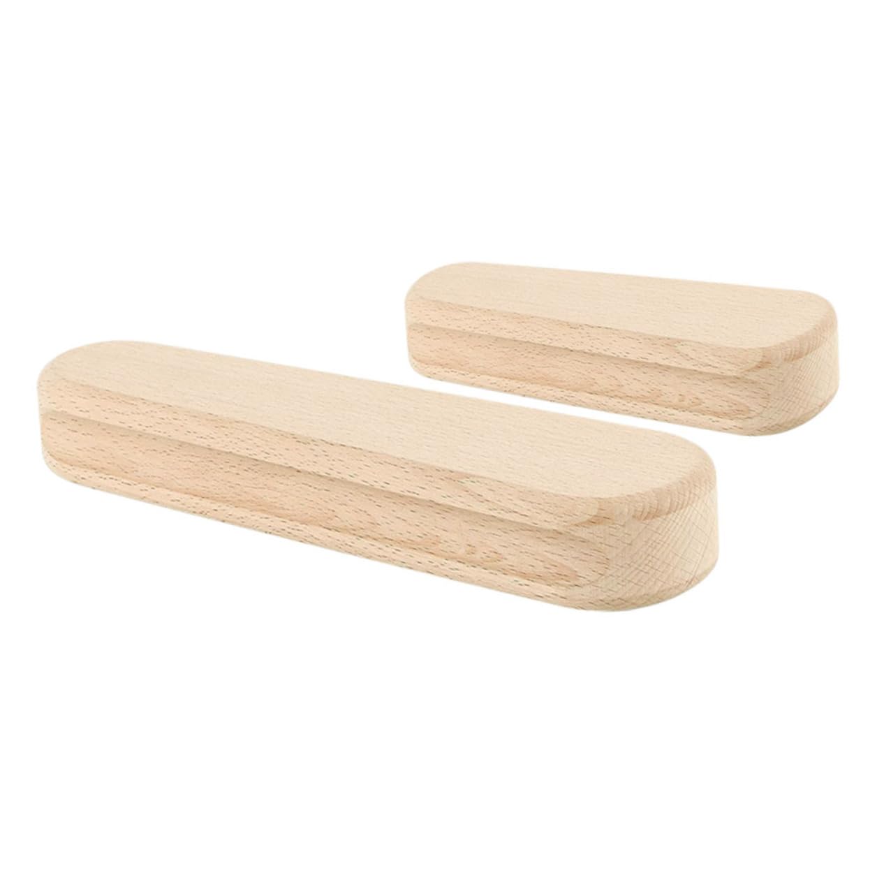 Badajo de Costura de Madera Khaki 2 Piezas para Costura Precisa | Superficie Lisa y Plana, Juego de 2 Unidades, Accesorio para Labores de Confección