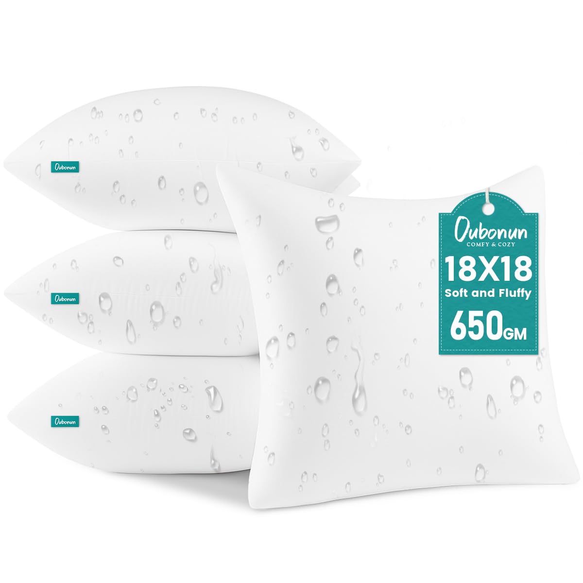 Waterproof Outdoor Pillow Inserts - Set of 2 -16 Waterproof Outdoor Pillow Inserts - Set of 2 -16