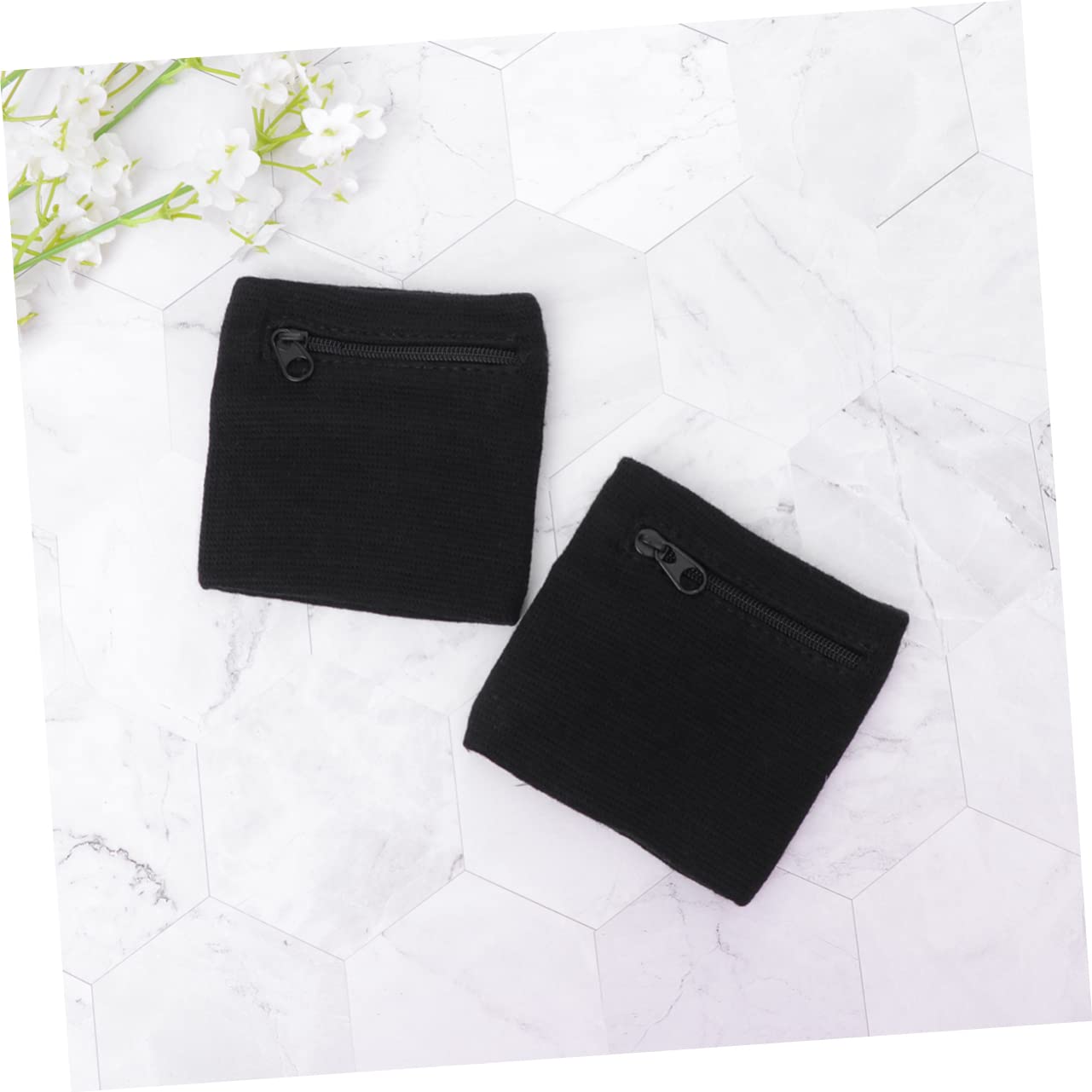 Happyyami 16piezas Muñequera Deportiva Bolsillo Zipper para Almacenamiento De Monedas y Llaves para Correr Ciclismo y Actividades Al Aire