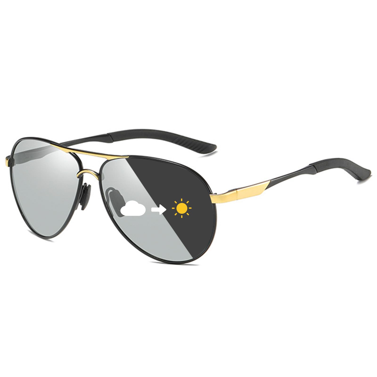 KISSOUL Polarized Sports Sunglasses for Men Women Day & Night Driving Fishing Cycling UV400 Protection Outdoor Sports Eyewear