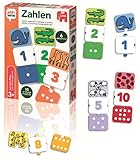 Jumbo Spiele 19547 ich lerne Zahlen - Lernspiel für Kinder ab 3 Jahren für 1 bis 4 Spieler Mehrfarbig One Size