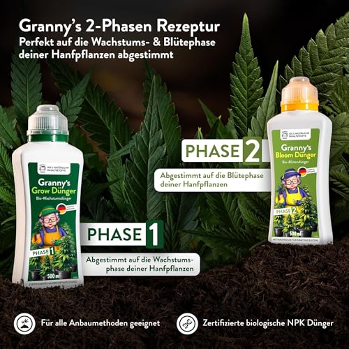 Natura Germania® Cannabis Dünger 1 LT - Pflanzendünger - Wurzelaktivator - Grow, Blüte, Blühdünger 5 Natura Germania® Cannabis Dünger 1 LT - Pflanzendünger - Wurzelaktivator - Grow, Blüte, Blühdünger – Bild 5