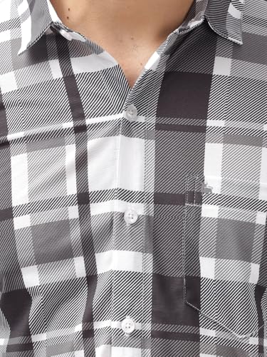 Image of BULLMER Trendy Regular Fit Striped Causal Full Sleeve Shirt for Men.