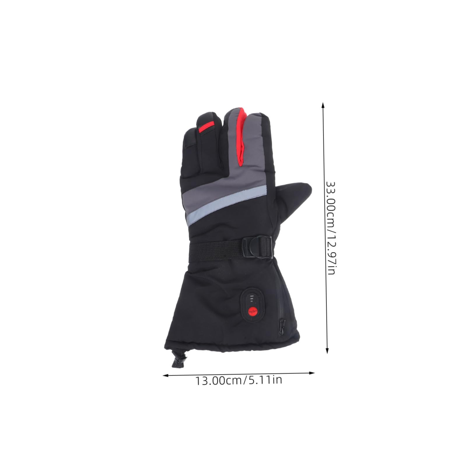 Toyvian Guantes de Esquí Calefactables Térmicos para Hombre y Mujer Cortavientos y Resistentes al Agua para Deportes de Invierno como Esquí y Snowboard Control de Temperatura de Tres