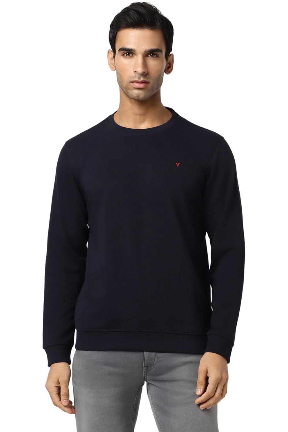 Van HeusenMen Round Neck Cotton Sweatshirt
