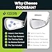 FODESAN Golf Impact Tape, Club Face Impact Stickers for Drivers Irons & Woods, Instant Strike Feedback, Golf Training Aid for Simulator, Hitting Net & Home Practice, Golf Gifts for Men, 150 PCS
