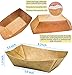 MotBach 100 Pack 3lb Kraft Paper Food Trays, Heavy-Duty Paper Food Boat Disposable Serving Basket Tray for French Fries Nachos Snack Hot Dog Taco BBQ Popcorn Party Picnic Wedding Party (Brown)