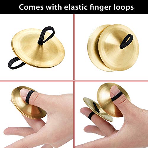 Boao BOAO-FINGER CYMBALS-01 6 Pieces Finger Cymbals Belly Dancing Finger Dance Finger Zills Dance Finger Musical Instrument thumb #3