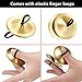 Boao 6 Pieces Finger Cymbals Belly Dancing Finger Dance Zills Musical Instrument for Dancer Party