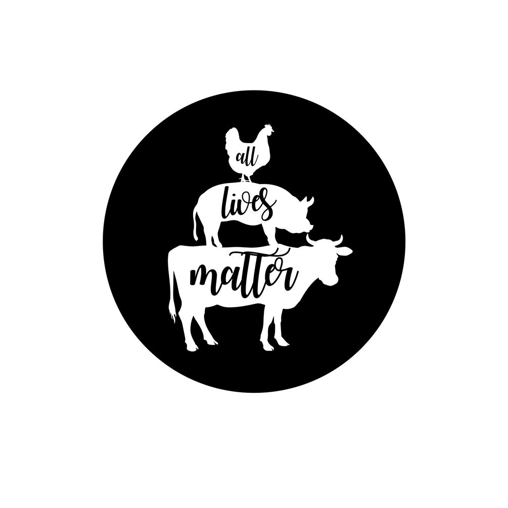 EvolveFISHAll Lives Matter Animals Pinback Button - [1.25" Diameter], Multicolored, 1.25"