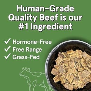   Real-Meat-Air-Dried-Dog-Food-wReal-Beef-2lb-Bag-of-USA-Crafted-Grain-Free-Real-Meat-Dog-Food-Sourced-from-Hormone-Free-Free-Range-Grass-Fed-Beef-Digestible-All-Natural-High-Protein-Beef