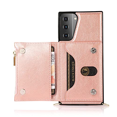 Pochette téléphone bandoulière en cuir pour vos sorties en Samsung S21 FE