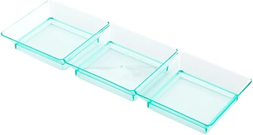 Miniatura 2 de Restaurantware Bandejas de salsa de 7.5 x 2.5 pulgadas, 100 platos desechables divididos  Las tapas se venden por separado, platos desechables de