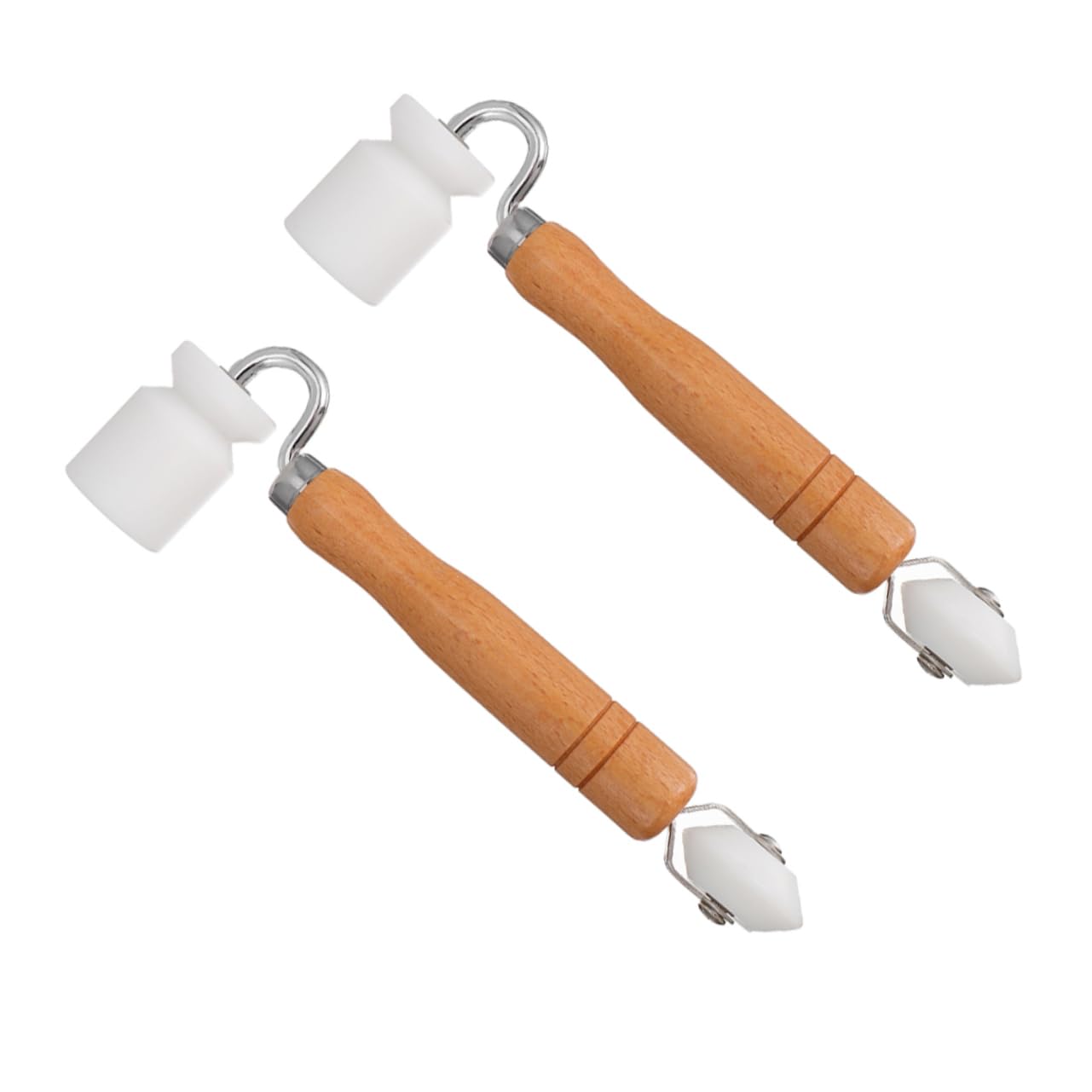 ARTIBETTER 2 Uds Kit de Construcción Rodillo de Acolchado Mango de Madera para Empapelado Profesional, Rueda de Rodillo Ergonómica y Resistente para Costuras Lisas en Decoración de Pared
