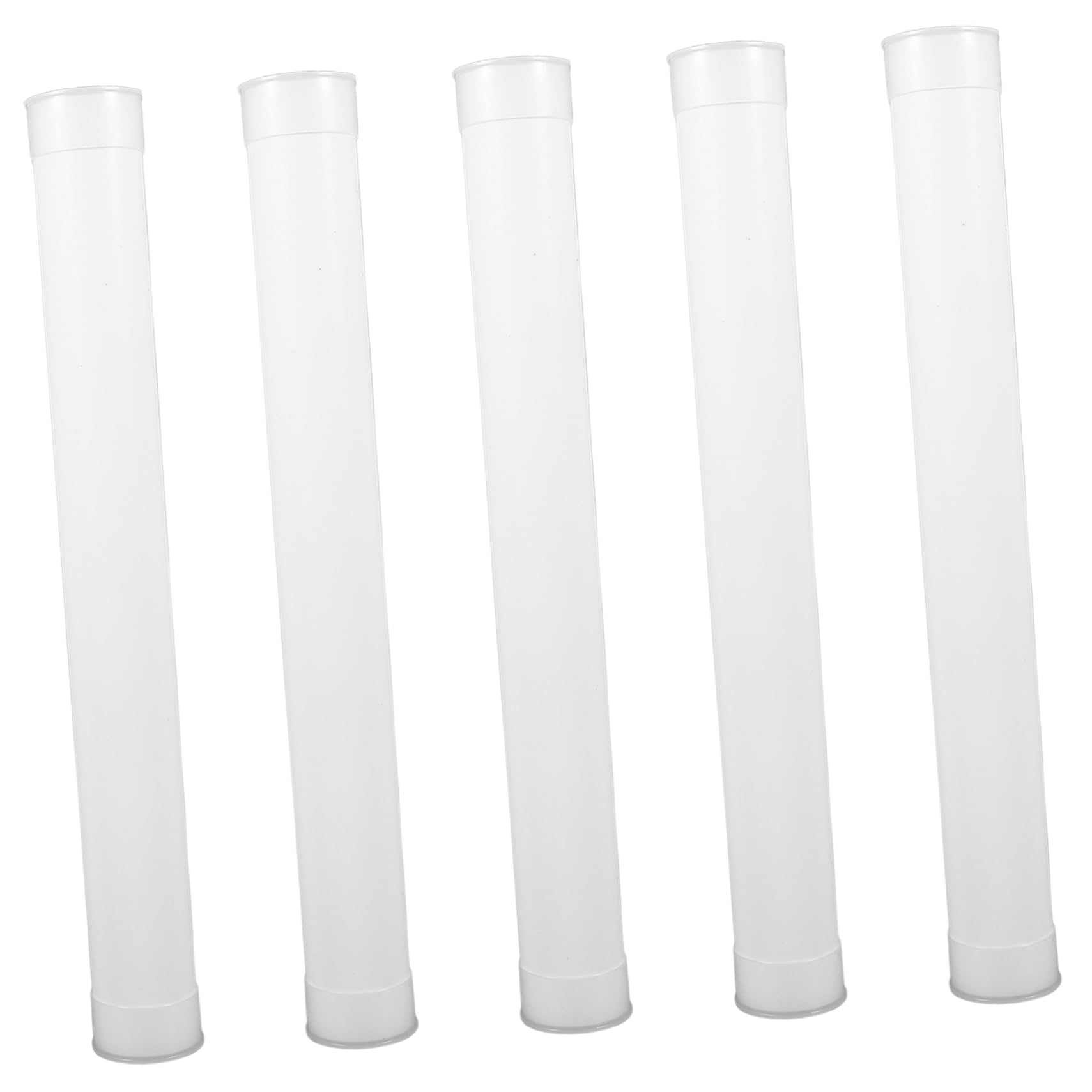 MUCKLILY 31cm Cardboard Storage Tube Caps 5pcs Mailer Tube for Documents Artwork Map Storage