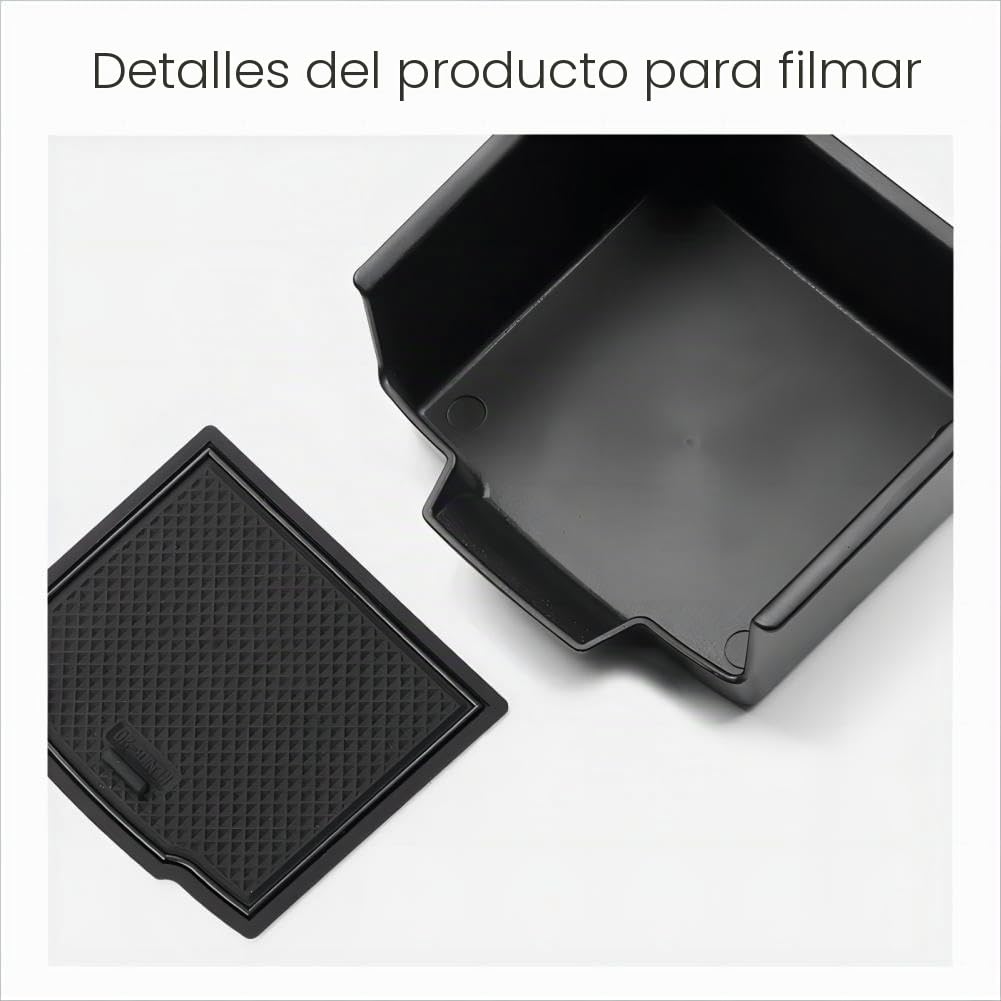 Organizador de reposabrazos compatible con Renault Symbioz 2024-2025 2026, caja de consola central con alfombrilla antideslizante, bandeja de consola central