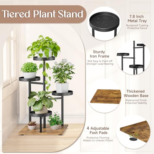 Idavosicly4tierplantstandindoortieredcornerflowerpotholdershelfoutdoormetaltallorchiddisplayrackforpatioporchgardenbalconyofficelivingroommodernblackrusticbrown Urban Country Home Decor Idavosicly 4 tier plant stand indoor tiered corner flower pot holder shelf outdoor metal tall orchid display rack for patio porch garden balcony office living room modern black rustic brown urban country home decor