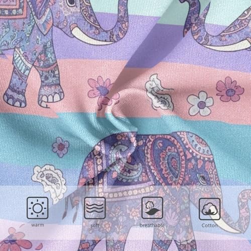 Girls Panties, Elephants Toddler Girl Briefs, Cotton Underwear for Girls, 2T–8 Years3