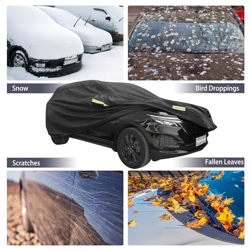 Image of Waterproof SUV Car Covers for Automobiles, All Weather Outdoor Full Exterior Cover fit SUV Length 181-191 inch