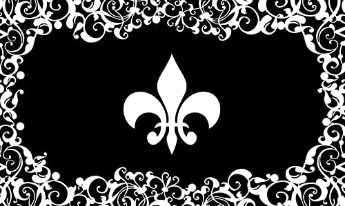 Fleur De Lis Lily, Bathroom Shower Mat Doormat Non Slip,Floor Rug Absorbent Carpets Floor Mat Home Decor for Kitchen Bedroom Rug, 16