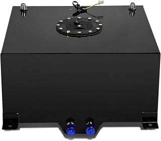 DNA MOTORING 10 Gallons Aluminum Top-Feed Fuel Cell Gas Tank 16.5" (L) x 16.5" (W) x 9" (H),ALU-FT-T4-BK
