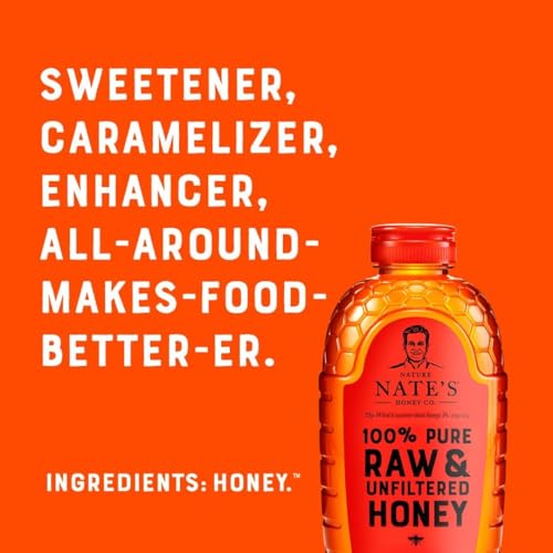 Nate's 100% Pure, Raw & Unfiltered Honey - Award-Winning Taste, 32oz. Squeeze Bottle - Image 4