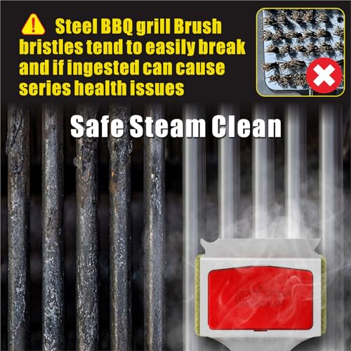 Grillart BTS-06 Grill Brush Bristle Free. Steamwizards Bbq Replaceable Cleaning Head thumb #6