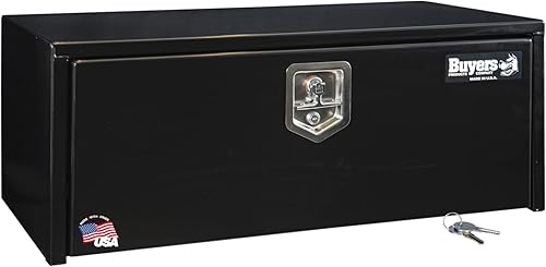 Miniatura 13 de Buyers Products 1702303 Caja de Herramientas de Acero Negro para Debajo de la Carrocería de Camión – 18 x 18 x 30 Pulgadas Caja de Trabajo de
