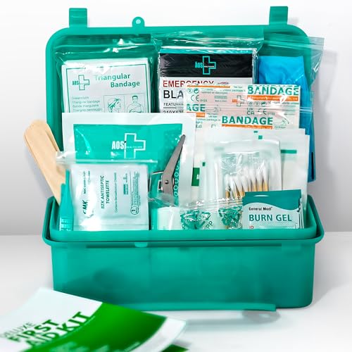 Image of General Medi 150 Pieces Hardcase First Aid Kit - First Aid Box Contains Premium Medical Supplies for Travel, Home, Office, Vehicle, Camping, Workplace & Outdoor