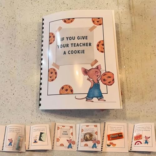 SIL VFR If You Give Your Teacher a Cookie Book, Teacher Appreciation Gift Book, Creative and Thoughtful Gift for Teacher,If You Give Your Teacher,Birthday Thank You Gifts for Teacher(1 Pcs)