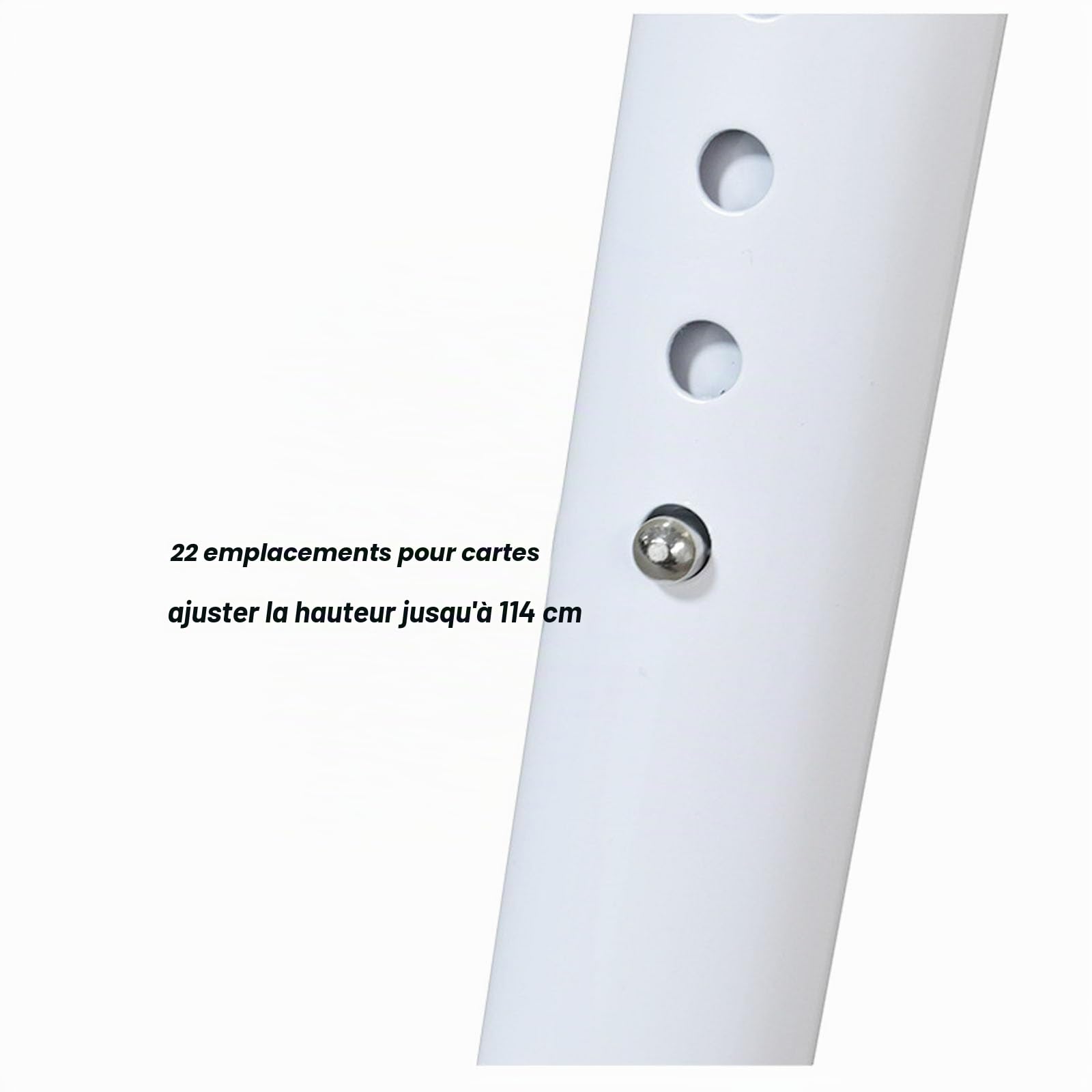 Barre de sécurité pour porte de terrasse coulissante, barre de sécurité réglable en 2 étapes pour portes de terrasse coulissantes, bloqueur de porte antivol pour la maison, les voyages, les