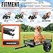 KUAFU Heavy Duty ATV/UTV Trailer Dump Cart Universal 1500LBS Load Tow Behind Utility Cart for Lawn Mower, Tractor, Garden W/Removable Sides Utility Cargo Trailer Dump -2 Packages