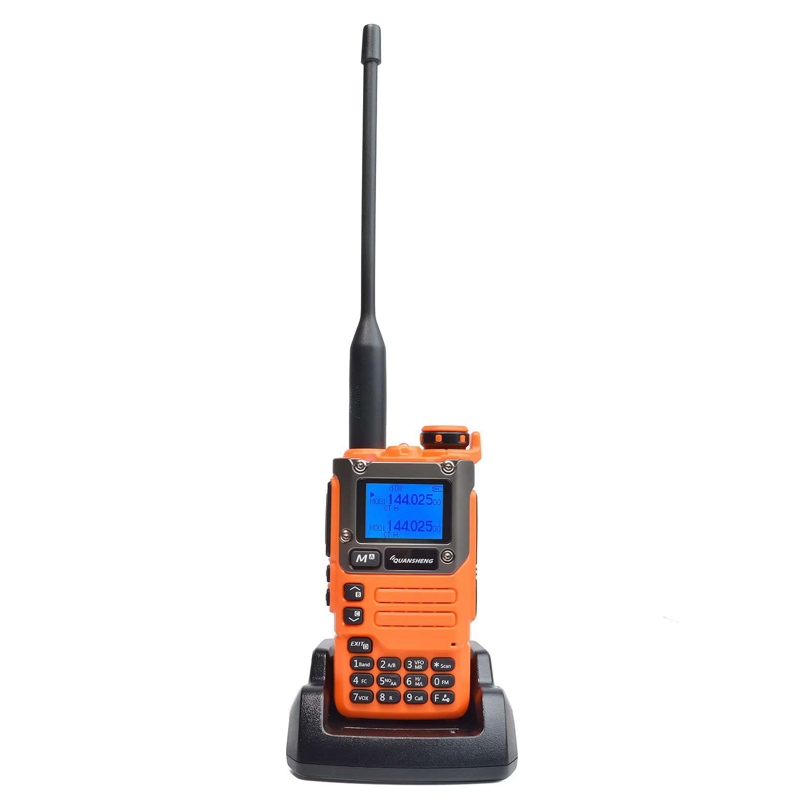 QUANSHENG UV K5(8) Ham Radio Long Range 5W UV-K6 Handheld Dual Band Walkie Talkie for Adults Rechargeable Portable Two Way Radio AM/FM/DTMF