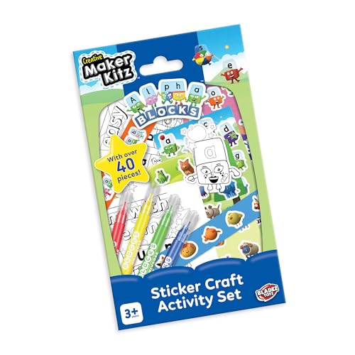 Alphablocks Sticker Activity Set 40+ Pieces with Felt Tips Ages 3+