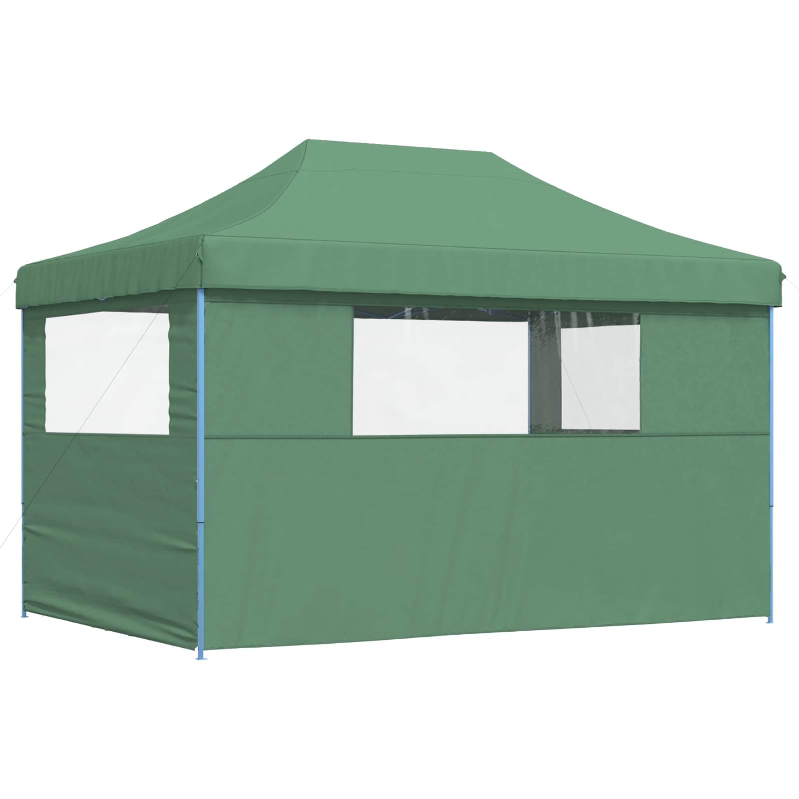 Zielony namiot imprezowy 279 x 410 x 315 cm tkanina Oxford