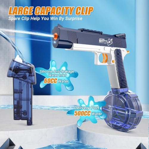 Image of Storio Rechargeable Electric Battery Operated Holi Pichkari Water Gun Toy for Kids | Desert Burst with Drum & Cartridge| Upto 30Ft Shooting Range| High Pressure Mechanism,Water Gun Toy for Holi