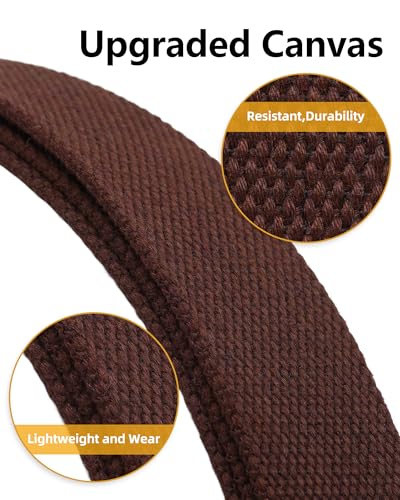 Image of Mile High Life Cut To Fit Canvas Web Belt Size Up to 52 inch with Flip-Top Solid Black Military Buckle