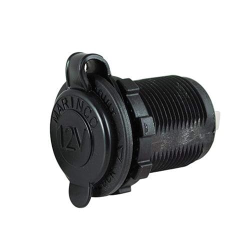 Marinco Power Products 12VRCTT.OEM Pro Receptáculo con cables polarizados y bloqueo deslizante, 12 V