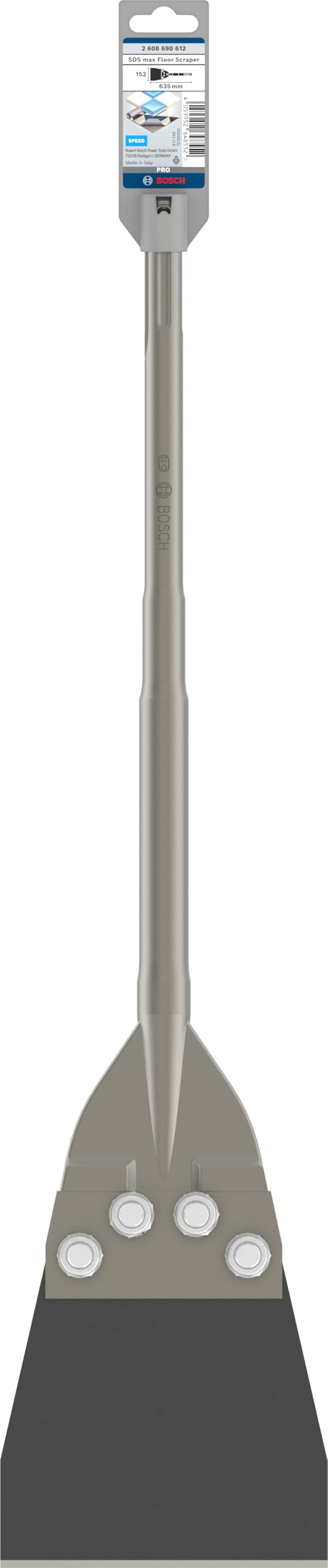 Bosch 1x PRO SDS max Floor Scraper (pour Carrelage, Carrelage, Ø mm, Professional Accessoire Marteau burineur, Brise-béton)