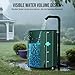 Collapsible Rain Barrel Water Collection System - 53 Gallon Portable Water Storage Tank,Foldable Rainwater Collect System Downspout, Water Catcher Container with Filter, Spigots＆Overflow Kit