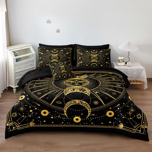 Bedbay Sun Moon Galaxy Comforter Set, King