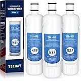 TEEHAY EDR2RXD1 Water Filter 2 Replacement, Compatible with Whirlpool W10413645A, Everydrop Filter 2, P9KB2L, P9RFKB2L, Whirlpool WRX986SIHV, WRX986SIHZ, WRF757SDHZ, 3 Pack