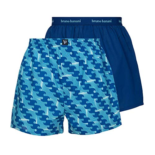 Preisvergleich Produktbild bruno banani Herren Reveller Boxershorts, blau Wave Print / / blau, L
