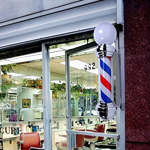 Barber pole light rotatif extérieur pour signaler efficacement votre salon de coiffure