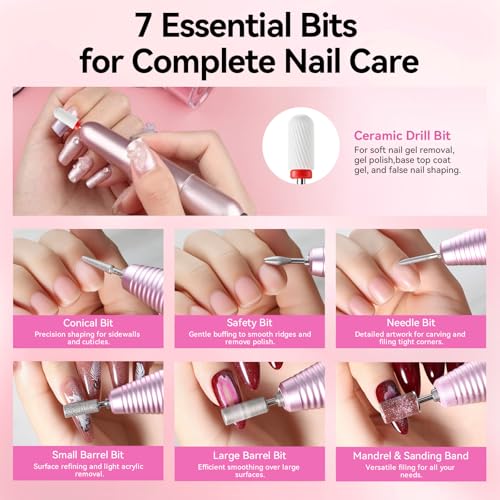Professional Nail Drill Machine Rechargeable