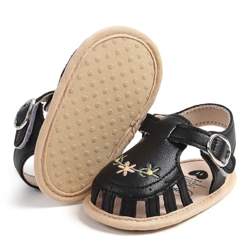 Image of Infant Baby Boys Girls Summer Sandals Party Wedding Dress Flats Shoes Newborn Crib Shoes First Walkers Prewalkers 0-18 Months