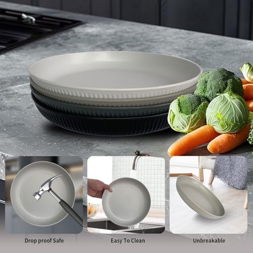 inklusive Tragekorb - Detailansicht von Sagiterra Camping Teller Set 4 Pers. Deal – Dealfoxx.de